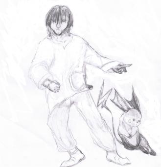 Just a guy and a raichu.