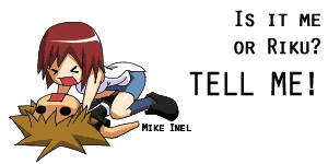 Kairi beating Sora! X3