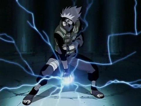 Kakashi using Chidori