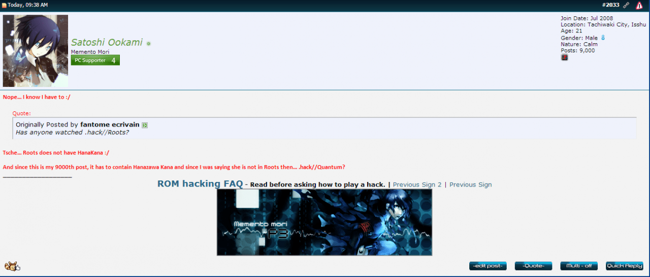 Kanaism even in 9000th post =D
10000, here I come!