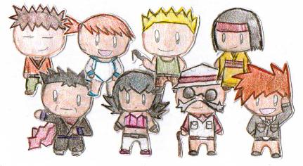 Kanto Leaders, Chibi Style!