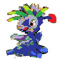 kecdilytern ( first sprite i made, cradily, kecleon,lanturn.