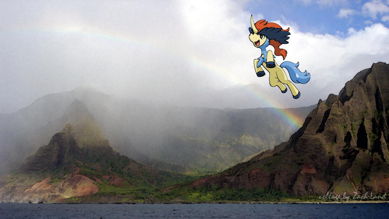 Keldeo desktop background (by me)