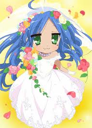 Konata Izumi
Anime: Lucky Star
Appears: Episode 1 
Konata is an otaku she has the same birthday as me, We have very similar personally, We are almost 