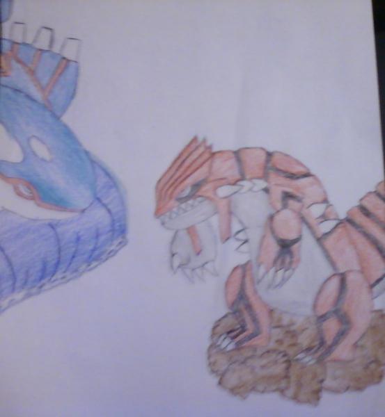 Kygore and Groundon