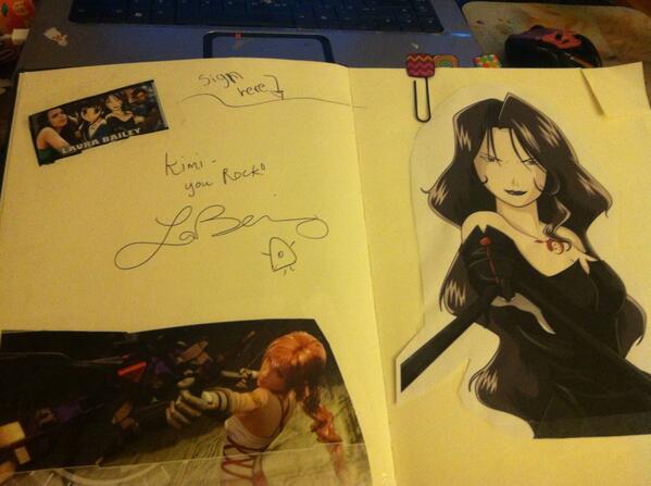 Laura's autograph