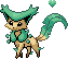 Leafcatty, a fusion of Leafeon and Delcatty made for a friend.