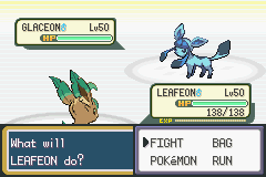 Leafeon Vs. Glaceon