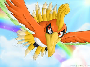 Legendary bird of fire Ho oh by Com