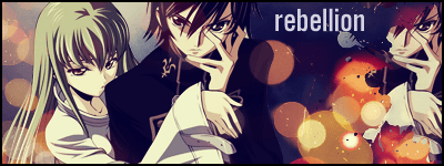 Lelouch and C.C.: Rebellion.
Code Geass
