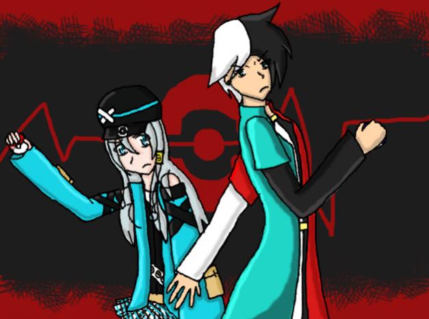 Leon can take on anyone by himself, but... he always appreciates help from the ones he cares for. Like Aurako (friend's character)