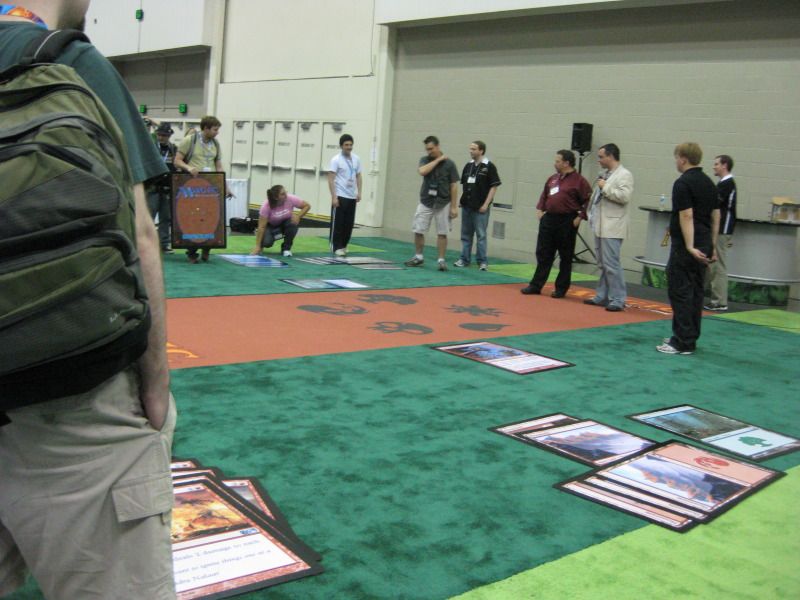 Life-sized Magic Card game