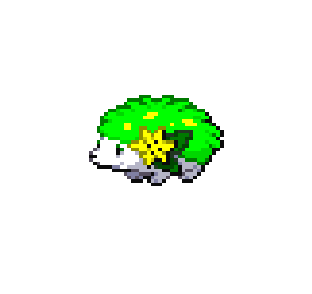Lime Shaymin
---------------
I recoloured the main parts to fit a more tropical and cool structure.