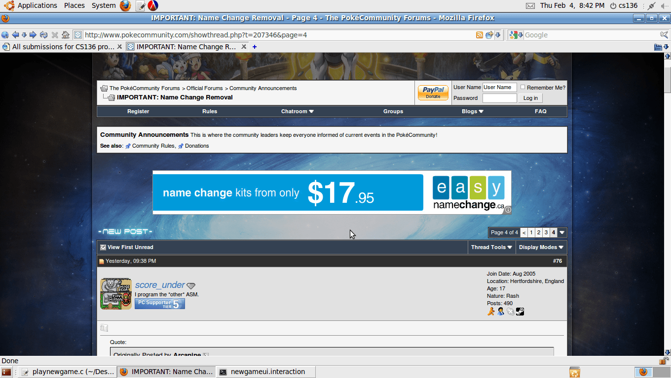 Lmao, name change kits from $17.95. I bet if we sold name changes a la carte, we'd be rich. :(