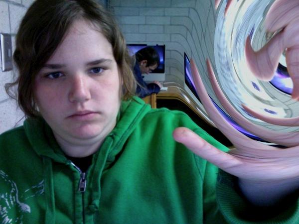 lol me screwing around with the photo booth app on the school computer(when i went)