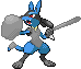 Lucario Knight. Made as a request on another forum.
