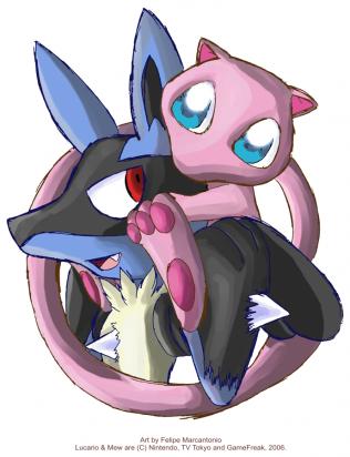 lucario + mew