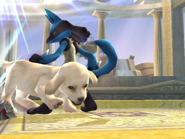 lucario + puppy = awwww