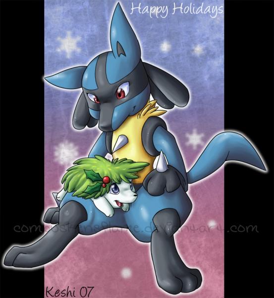 lucario + shaymin