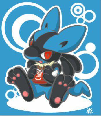 lucario w/ chocolate