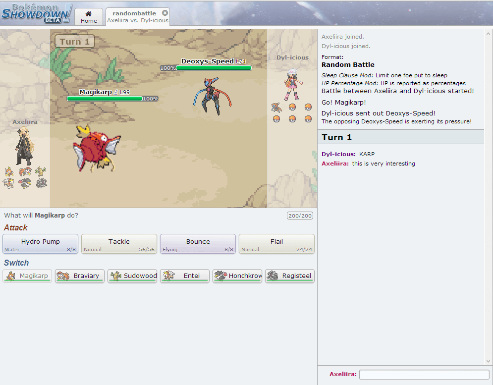 Magikarp VS. Deoxys