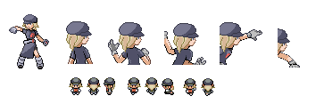 Main character for my team rocket hack and cameos for my other future hacks. WIP