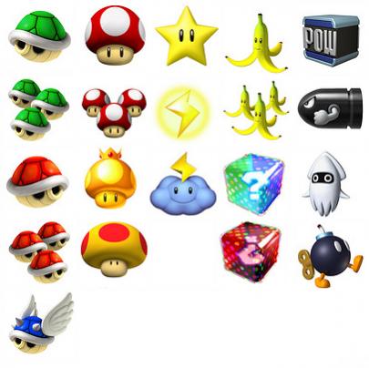 Mario Kart Wii Items