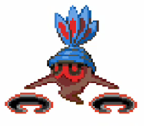 Masquedoticja

A wierd name, I know. It's pronounced: 
MASS-ke-DA-TIK-JA

It's a mix of Masquerain, Seedot, Milotic and Shedinja.
