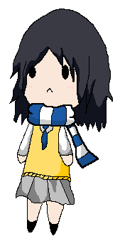Me, and I'm chibi! :'D
Drawn on paper, pixellated with Paint.