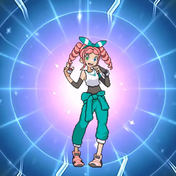 Meet your friendly rival: Charlotte!

 She'll accompany you on your epic journey around the Lorna Region, as you discover new Pokémon to befriend and 