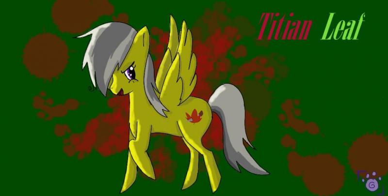 Meowing Mewtwo's Ponysona thing, Titan Leaf ^^