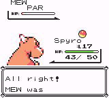 Mew/Trainer glitch is my favorite