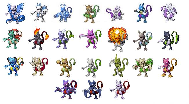 mewtwo fusions

just from google

then put some more on and toop the ones that were the same off