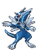 Mix between dalgia and lucario.