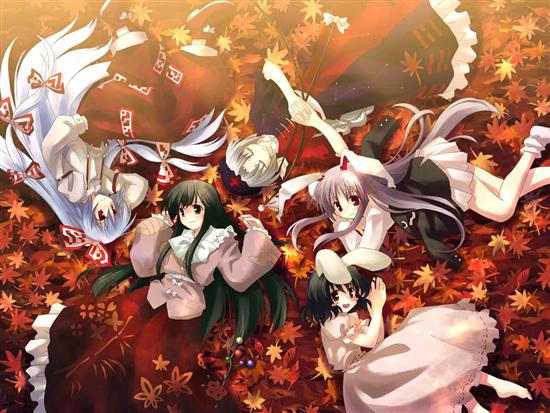 Mokou / Kaguya / Eirin / Reisen / Tewi (Tei)