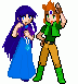 Molly and my characters again.
This time, Baralai and Sonia.