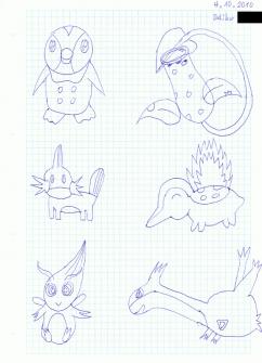 Monday, 4th October 2010 (Picture 1) --> Me and my school friend decided to make a competition/challenge. I said a name of a pokemon and then we start