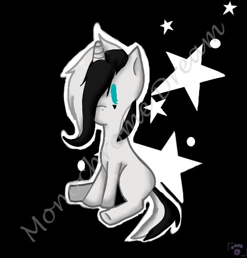Monochrome Dream, my artist ponysona...ask me about her if you want her backstory.