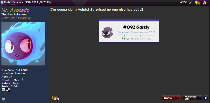 Mr. Avocado - Gastly