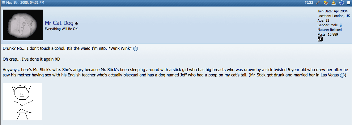 Mr. Stick's Adventures, by Mr. Cat Dog, part 1.