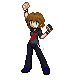 My best friend as a pokemon trainer.