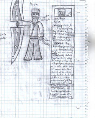 my created character royce who is the leader of the hidden peace village