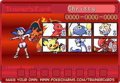 My Crystal trainer card