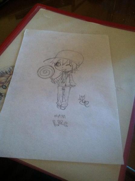 My drawing from sensei this year~