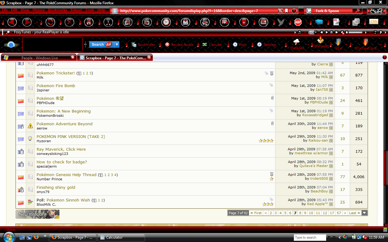 My Firefox Browser...