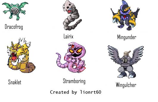 My first 6 half-decent sprites