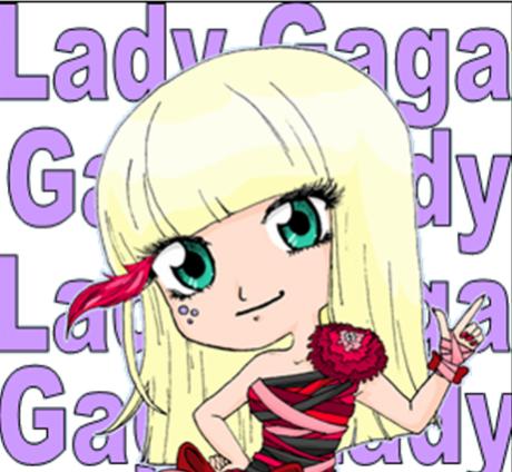My first avatar (gaga drawing not by me)