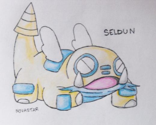 My first ever fakemon, I love Dunsparce so much I made him an evolution.