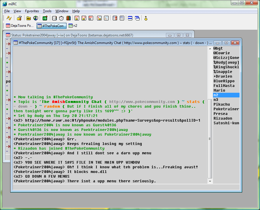 My first IRC experience XD
I was such a noob LOL