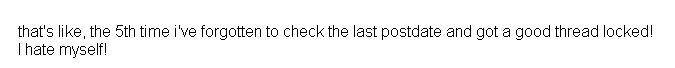 my first rant, pertaing to how i accidentally revive threads